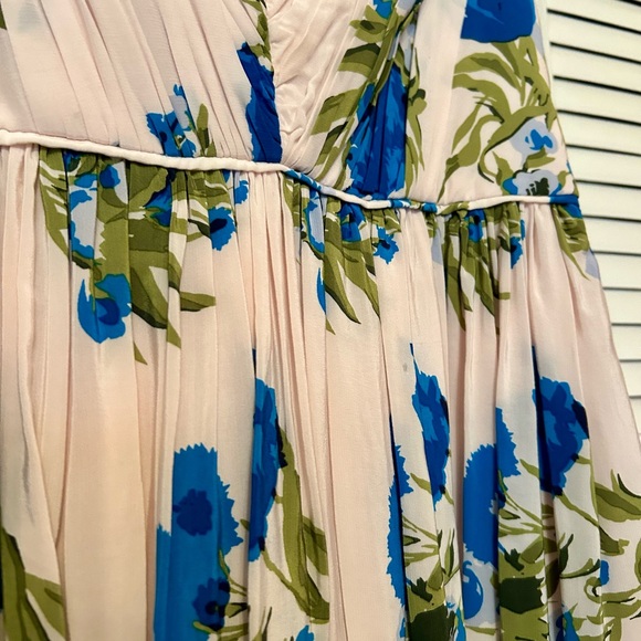 Boden Sleeveless V Neck Swishy Garden Floral Dress Size US Size  8 R - Picture 5 of 13